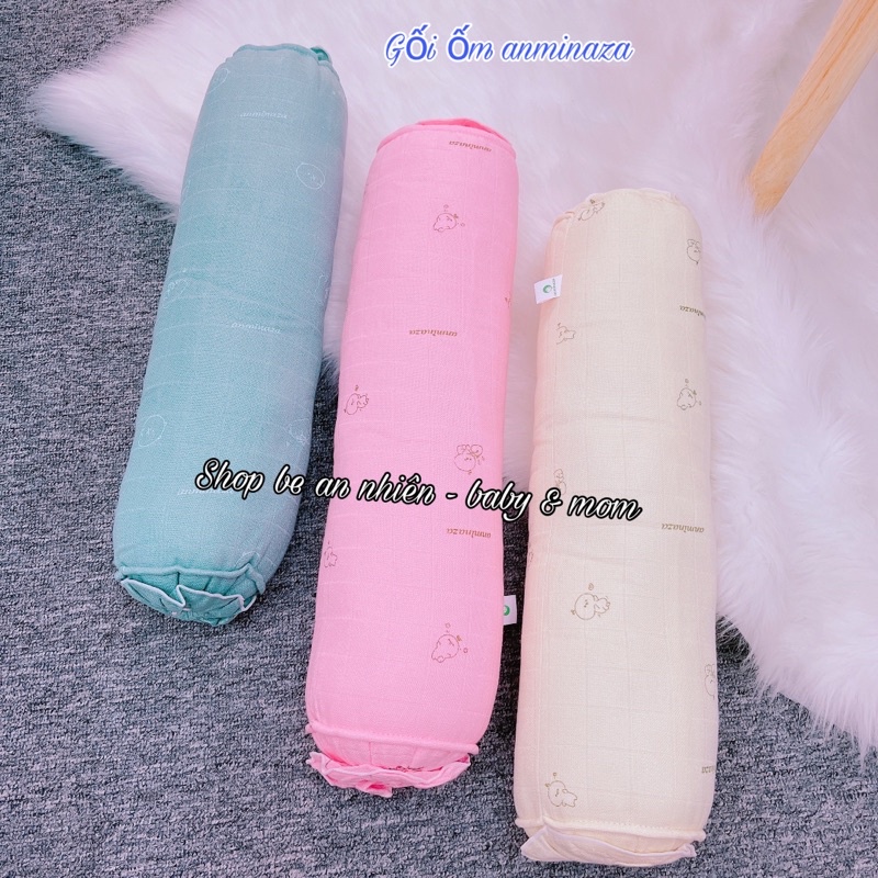 Gối ôm bông vải sợi tre Anminaza 15cm-50cm