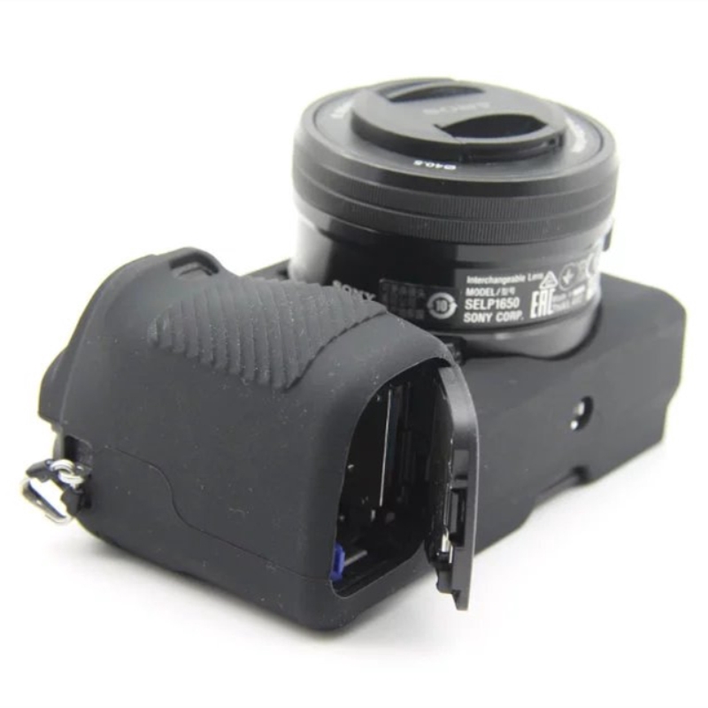 Vỏ cao su silicon bọc bảo vệ thân máy ảnh Sony A6100 A6300 A6400