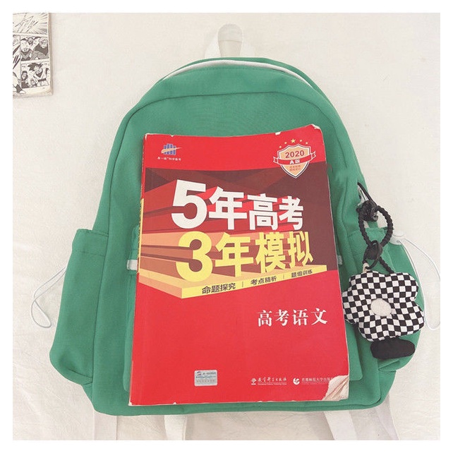 Ba Lô Du Lịch / Đi Học Kích Cỡ Lớn Màu Sắc Đơn Giản Xinh Xắn Phong Cách Thời