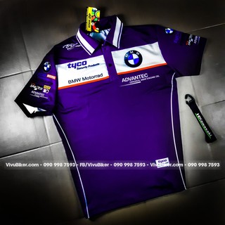 [Có VIDEO] Áo thun đua xe BMW chính hãng nhập lhẩu - Áo team đua xe máy BMW cực đẹp Malaysia