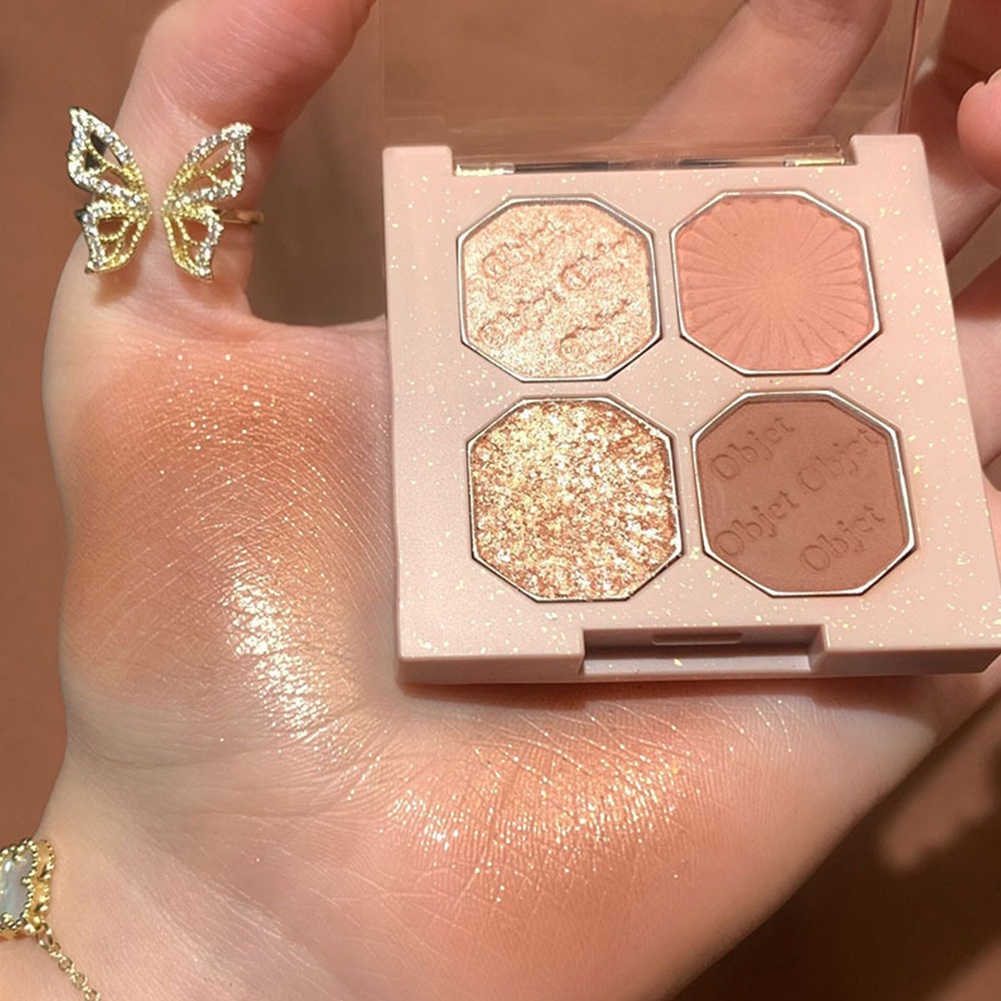 Hw Bảng Phấn Mắt Bốn Màu Chống Nước Tiện Dụng