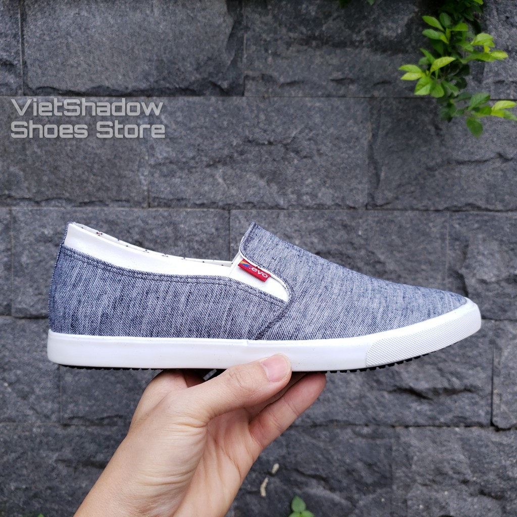 Slip on nam - Giày lười vải nam LEYO - Vải thô dệt sợi 2 màu - Mã SP A6133, A1513 | BigBuy360 - bigbuy360.vn