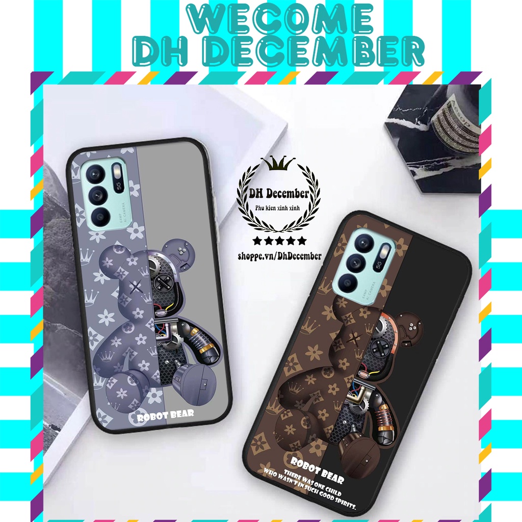 Ốp lưng  RENO 2-2F-2Z/ RENO 3/RENO 4/4 PRO/RENO 5/RENO 6/ 6Z 5G in hình 3D GẤU BEER RICK-GẤU ROBOT BEER-ĐẸP