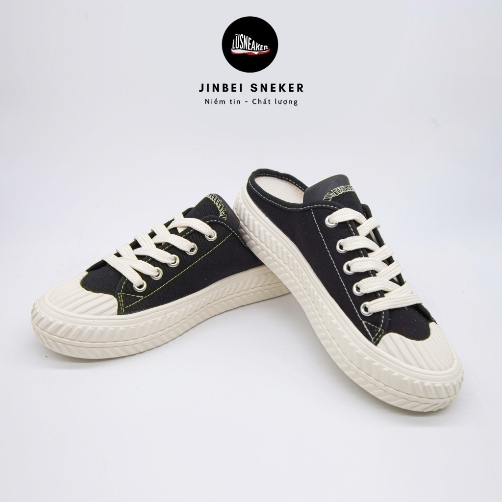 Giày Đạp Gót 🏆MÀU ĐEN🏆 Giày Sục NY đen/ Giầy thể thao nam, nữ đủ size