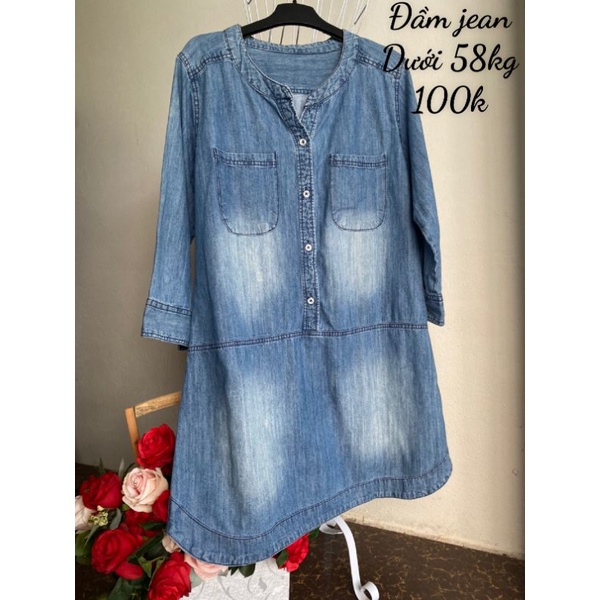 Đầm jean dáng babydoll