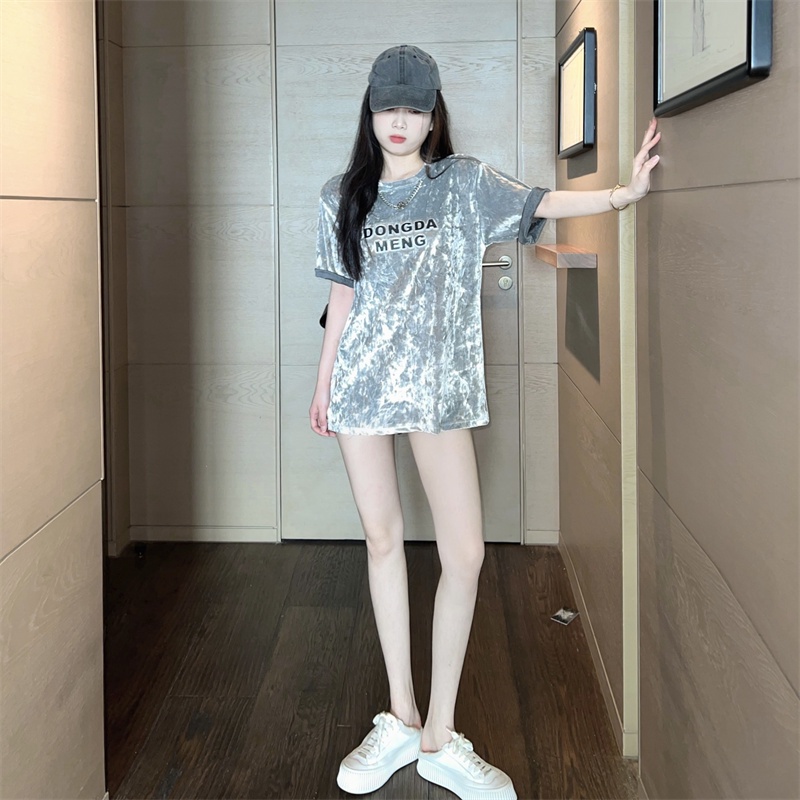 Áo Thun Nữ Ngắn Tay In Chữ Thời Trang