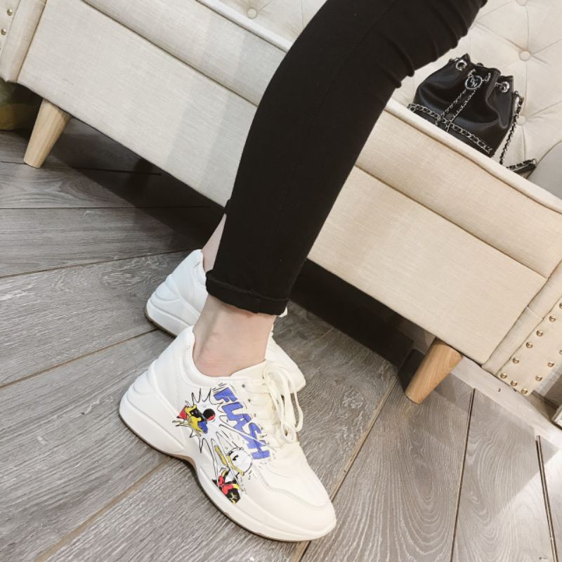 T(ẢNH THẬT) Giày Thể Thao 5p Vịt Đế Nhẹ Êm No Box