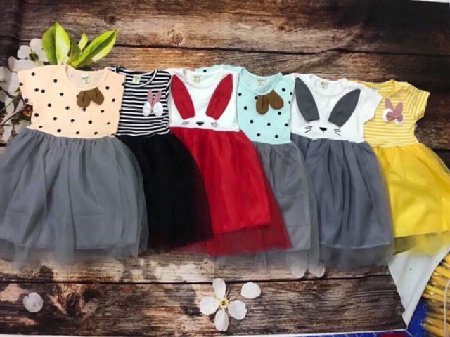 Váy cotton công chúa bồng xoè bé gái 10-20 kg