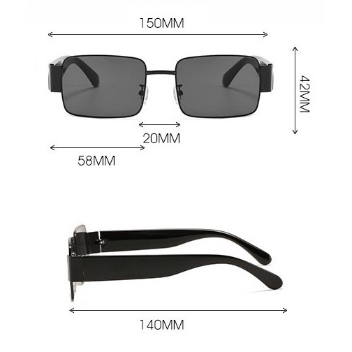 [Mã SRJULY1215 giảm 20K đơn 50K] ❌HOT TREND❌MẮT KÍNH MÁT NAM NỮ HÀN QUỐC GỌNG VUÔNG KIM LOẠI CAO CẤP CHỐNG UV400 | BigBuy360 - bigbuy360.vn