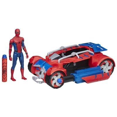 Bộ đồ chơi Marvel B9703 Spider-Man Homecoming Spider Man with Spider Racer, REd