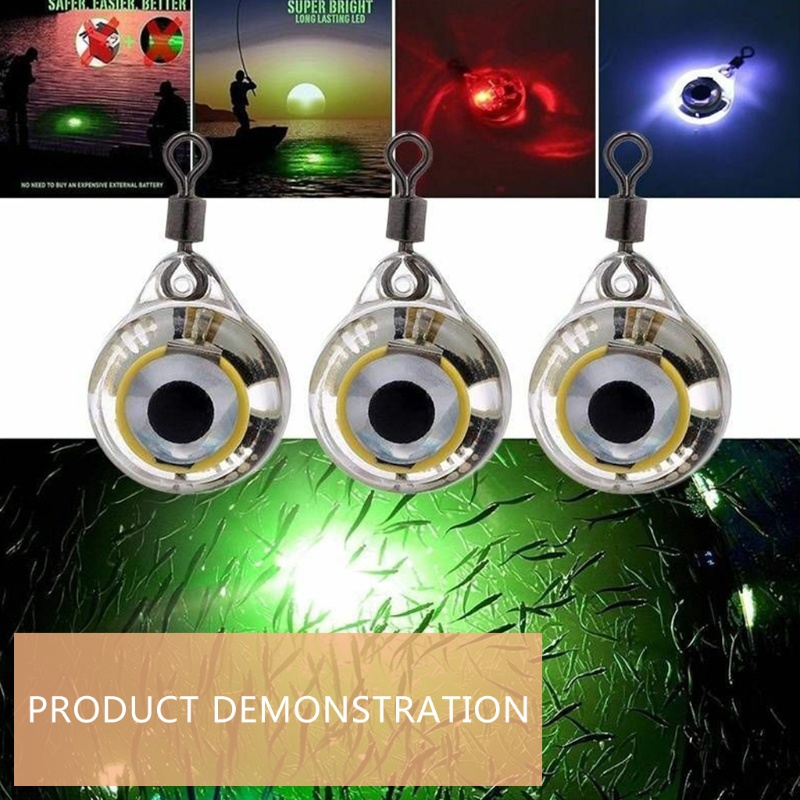 Mồi Câu Cá Gắn Đèn Led Phát Sáng Ban Đêm Bền Bỉ