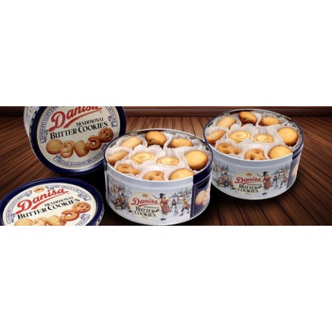 Bánh Quy Danisa Butter Cookies  Hộp Thiếc 454G + Túi / 200G - Indonesia