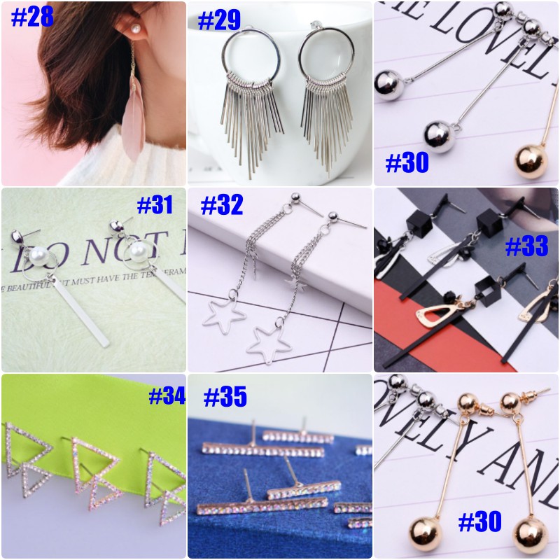 (SALE ĐỒNG GIÁ)  Khuyên tai phong cách Hàn Quốc xinh xắn thanh lịch giá rẻ dành cho nữ