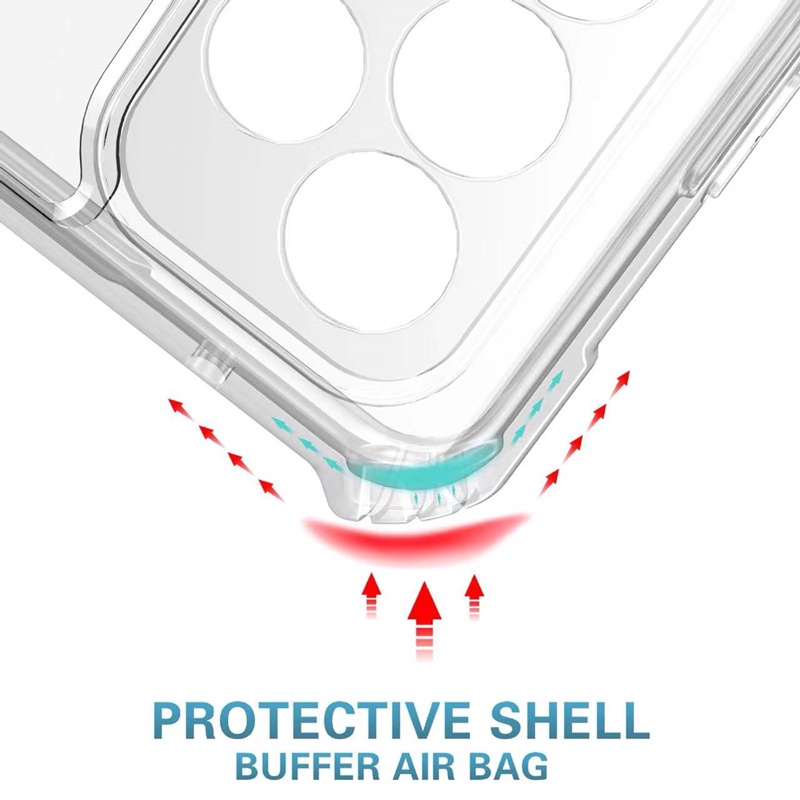 Ốp Điện Thoại Armor Trong Suốt Có Túi Khí Chống Sốc Cho Infinix Hot 11S 11 10S Hot 10 9 Play Hot 8 Lite