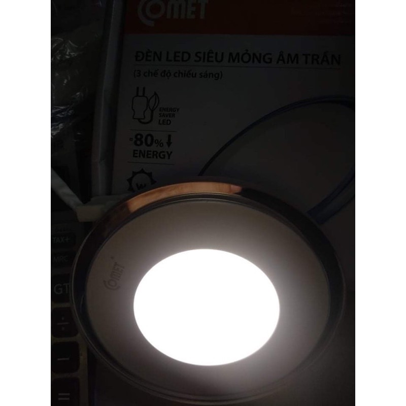 Đèn led âm trần 9w 3 chế độ.Chính hãng  Comet việt nam