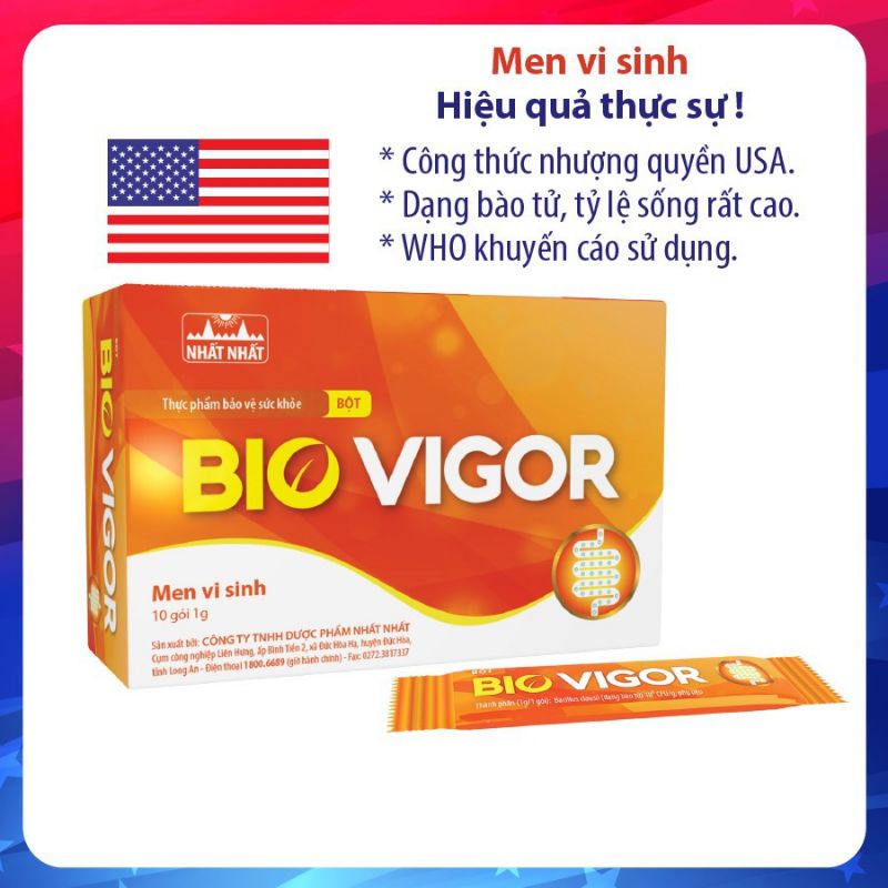Men Vi Sinh BIO VIGOR NHẤT NHẤT (dạng gói - dạng viên)