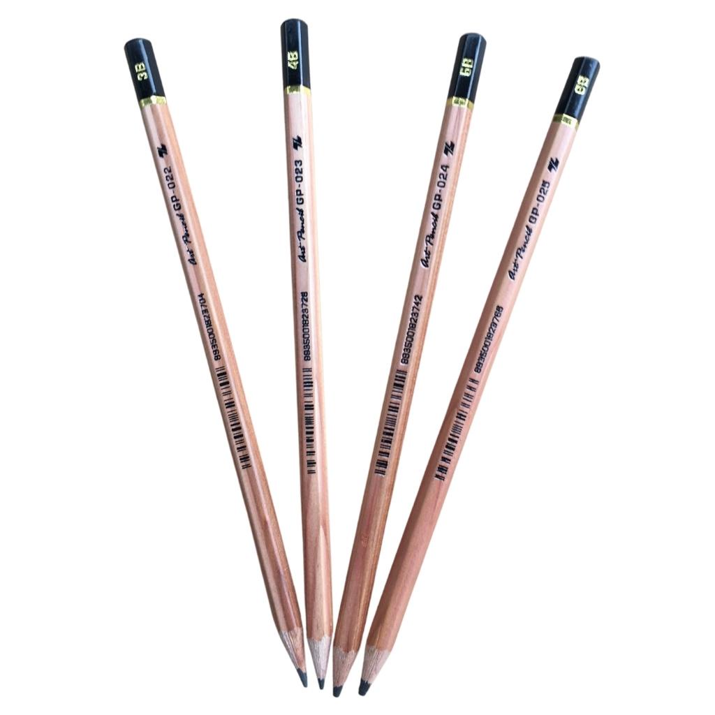 Bút chì gỗ nhiều B Thiên Long  3B  4B  5B  6B ( GP-022  GP-023  GP-024  GP-025 )