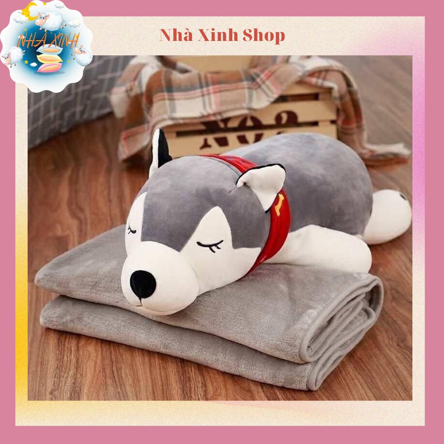 Bộ Chăn Gối Văn Phòng Hugky Đai Đỏ