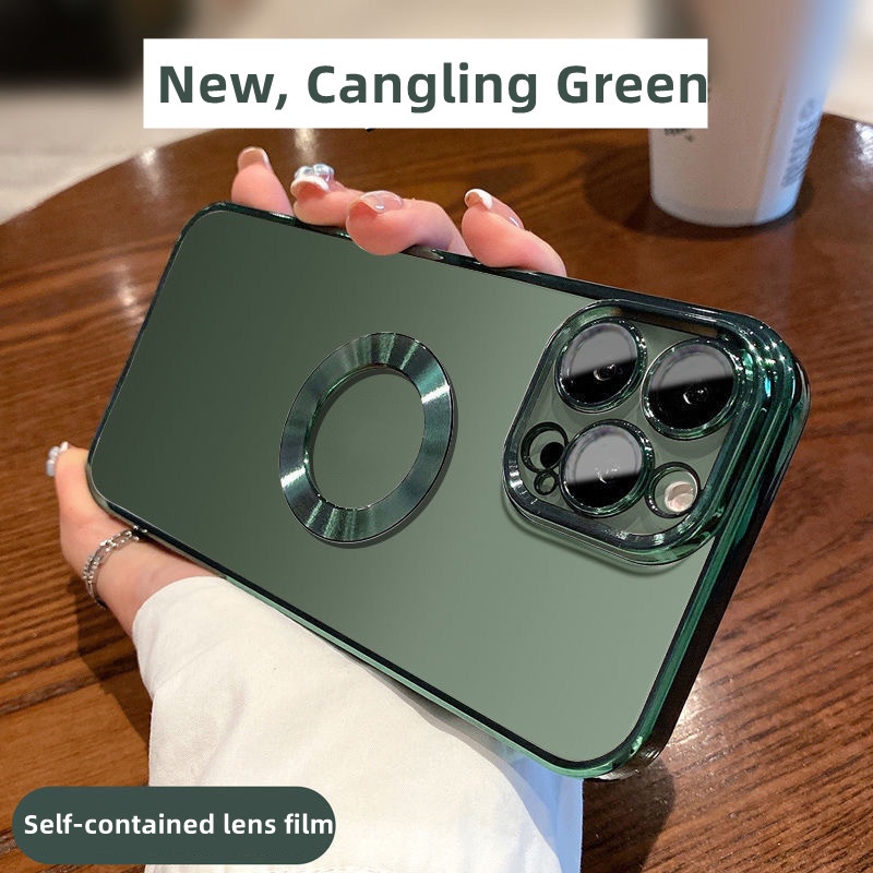 Ốp Điện Thoại Mạ Điện Chất Lượng Cao Bảo Vệ Ống Kính Máy Ảnh Cho IPhone 14 11 12 13 Pro MAX 14Plus Sự Bảo Vệ