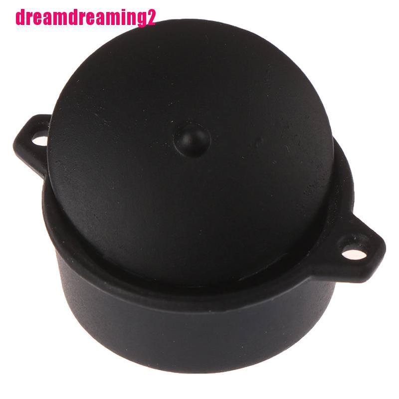 Mô Hình Chậu Cây Mini Màu Đen Tỉ Lệ 1: 12 Dùng Trang Trí Nhà Búp Bê