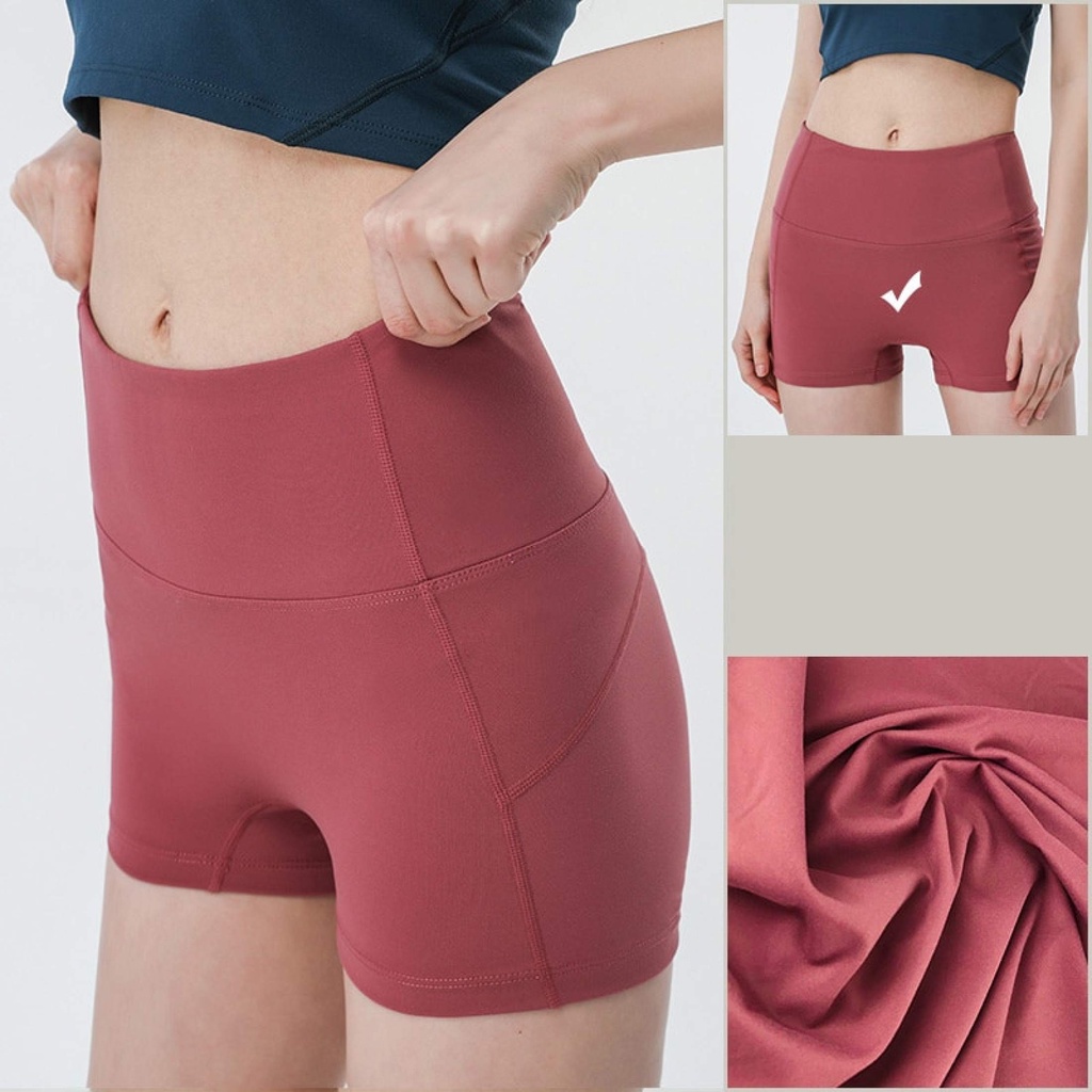 Bộ Quần Legging Tập Gym Quần Áo Phụ Nữ Eo Cao Biker Vớ Liền Mạch Tập Thể Dục Spandex Thể Thao Quần Soóc Nữ-198-123LIFEVN