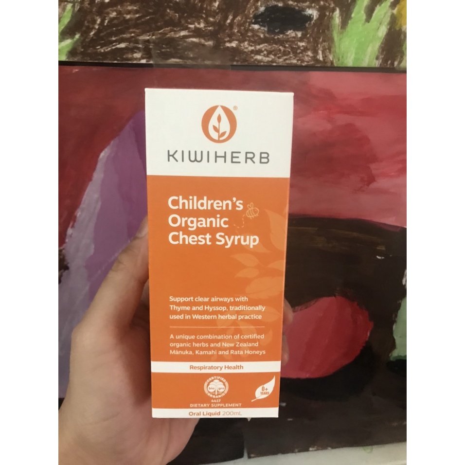 Kiwi Herb Children's Organic Chest Syrup Kiwiherb 100ml/200ml