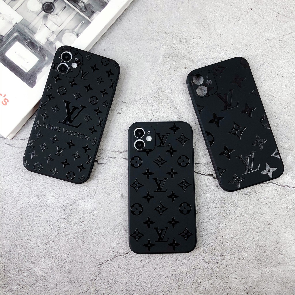 Ốp Điện Thoại Mềm Màu Đen Trơn Bảo Vệ Toàn Diện Cho iphone 15 14 13 pro max 12pro max 11 pro max