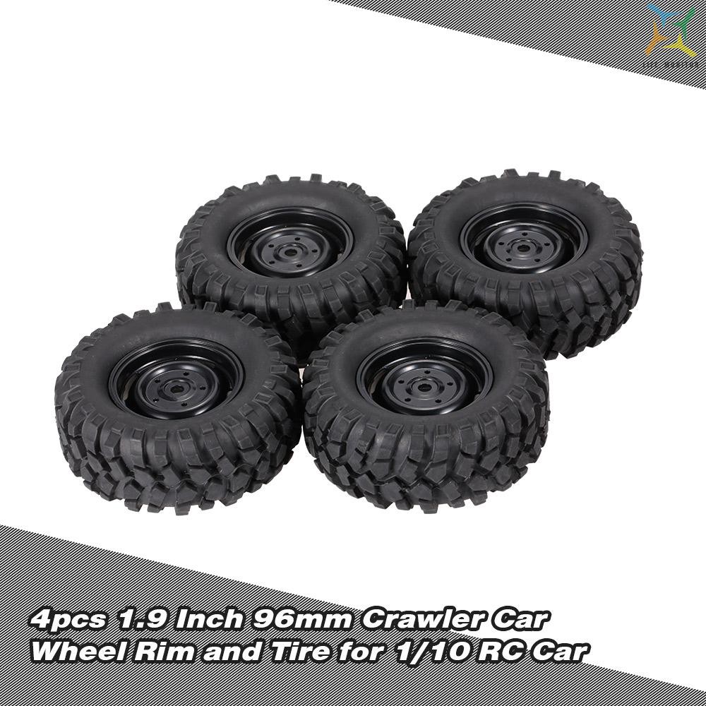 Set 4 Bánh Xe 1.9 Inch 96mm Chuyên Dụng Cho Xe Điều Khiển Hsp Redcat Traxxas Axial Scx10 D9 Tỉ Lệ 1/10