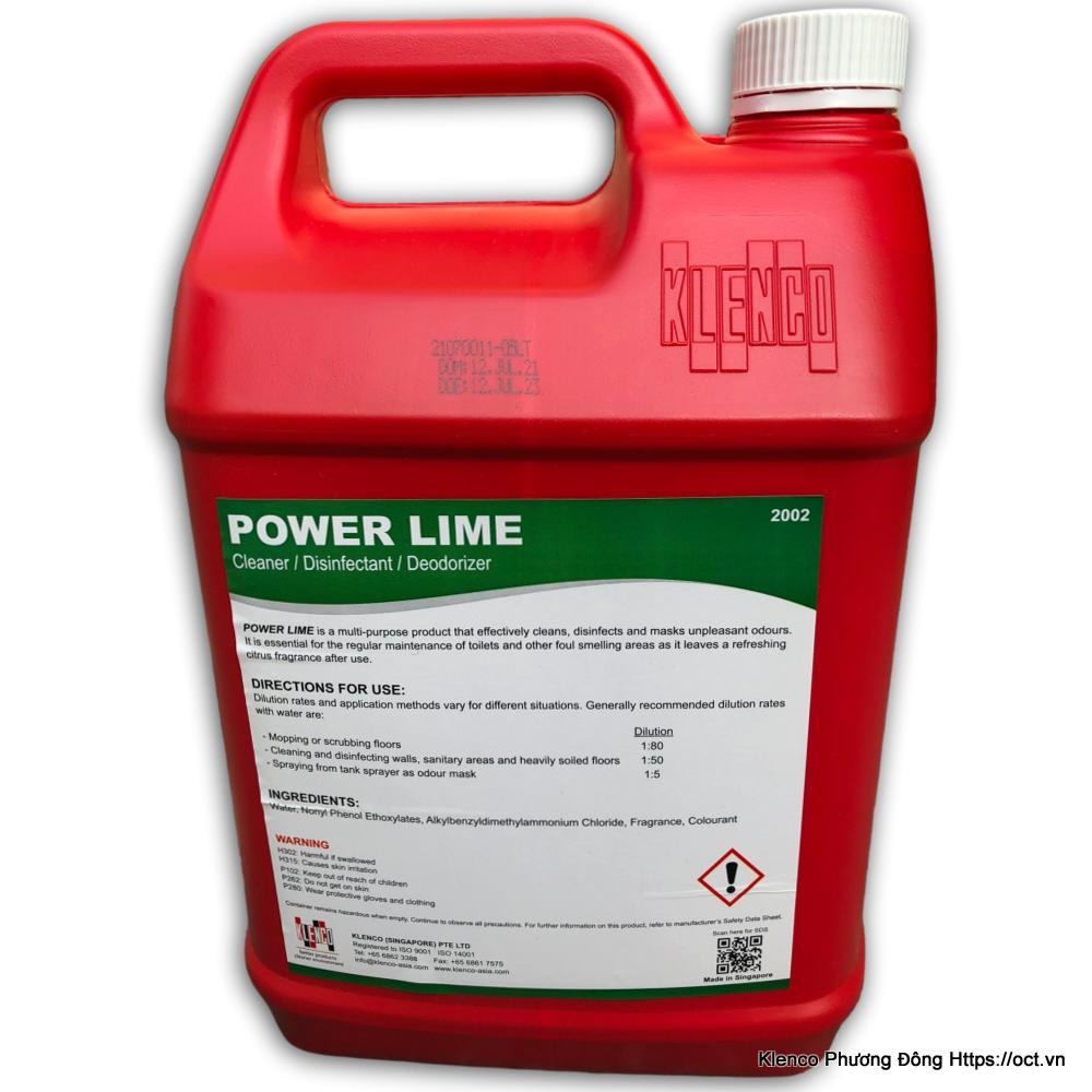 Power Lime-5L Nước Lau Nhà Khử Mùi Diệt Khuẩn Cực Mạnh