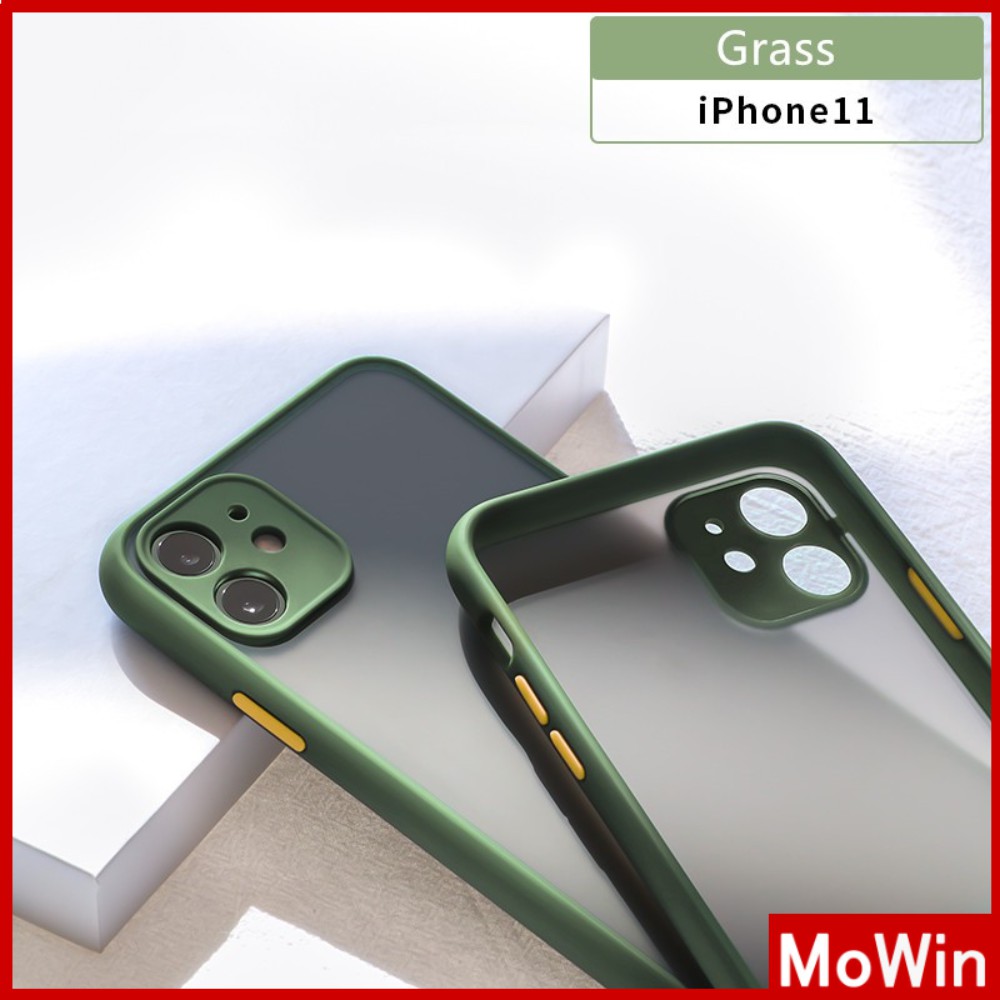 Ốp điện thoại vỏ PC nhám + TPU phủ ống kính cho Iphone Apple | BigBuy360 - bigbuy360.vn