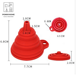 Phễu Gấp Gọn Đa Năng - Phểu Mini Chiết Chất Lỏng/ Mỹ Phẩm / Nước Hoa / Dầu Ăn / Gia Vị,