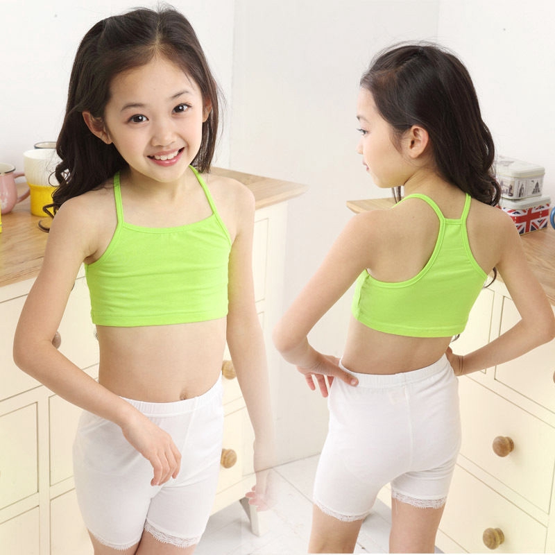 Áo Croptop Hai Dây Thời Trang Mùa Hè Cho Bé Gái