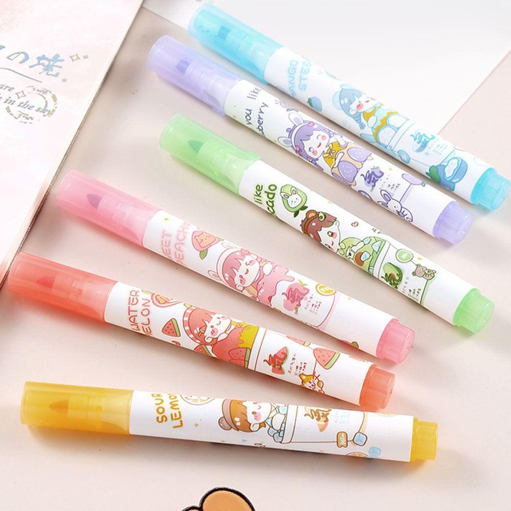 CHOOKEY Bộ Bút Bắt Sáng Màu Sắc Graffiti Độc Đáo Tiện Dụng Cho Trường Học / Văn Phòng