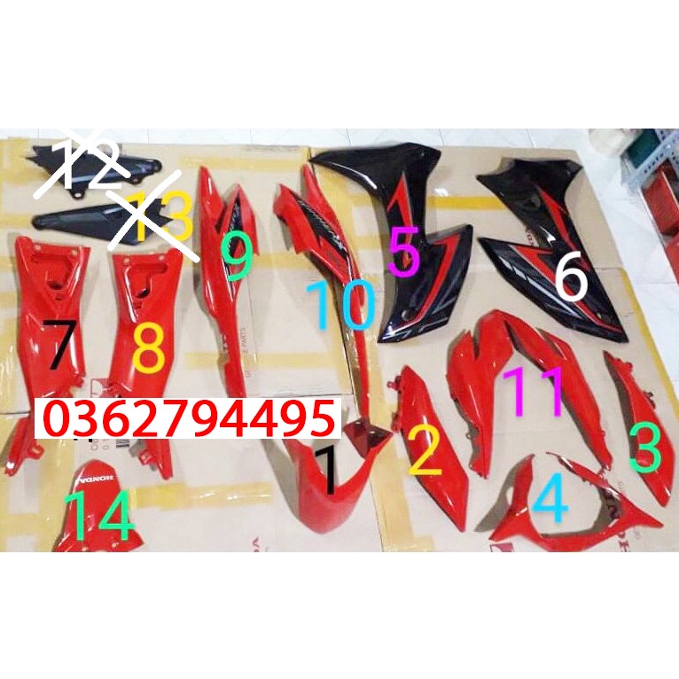 Dàn áo Winner X Đỏ đen 2021