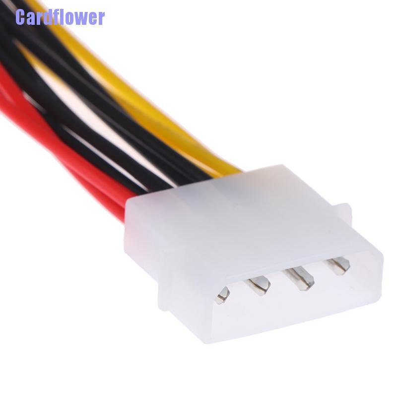 Cardflower  4 Pin IDE 1-to-3 Molex IDE Female Power Supply Splitter Exentsion Adapter Cable