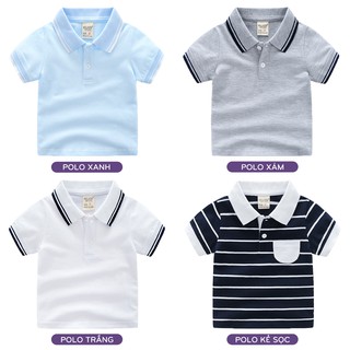 Áo POLO bé trai WELLKIDS áo thun có cổ cho bé chất cotton hàng xuất Âu Mỹ