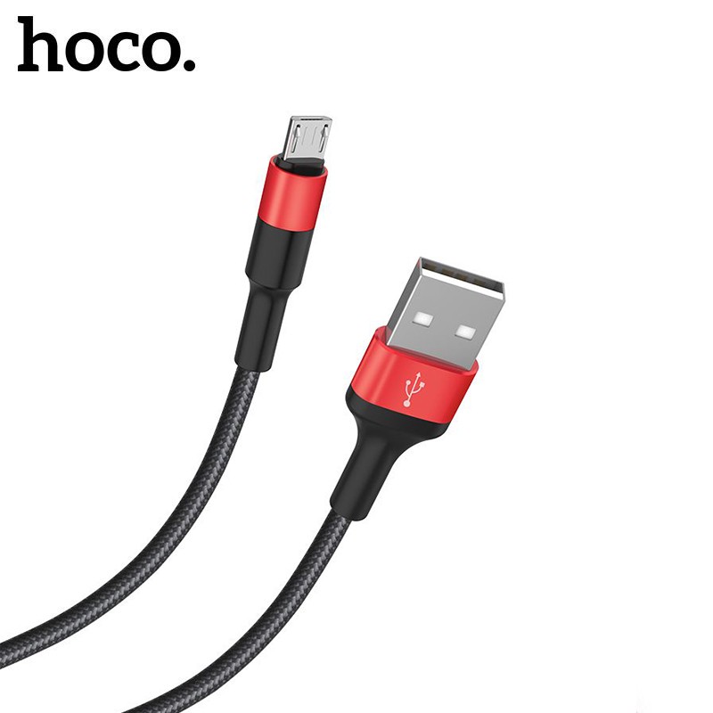 Cáp sạc 2A Hoco X26 Micro dây dù chống rối truyền dữ liệu cho Android dài 1M