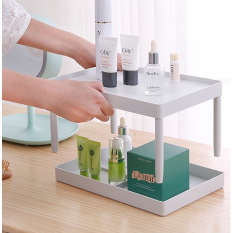 Kệ đựng đa năng 2 tầng, 3 tầng dùng trong phòng khách, phòng ngủ, phòng tắm, nhà bếp