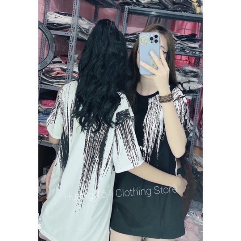 Áo Phông Loang Vảy Sơn Hot Trend 2022 Chất Dày Dặn Tay Lỡ Kiểu Dáng Unisex Nam Nữ Freesize Cá Tính Năng Động HOT