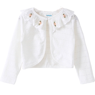 Áo Khoác Cardigan Mỏng Dáng Ngắn Thoáng Khí Chống Tia UV Thời Trang Mùa Hè Cho Bé Gái