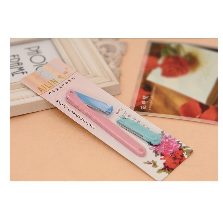 sp271 Bộ dao cạo lông mày tiện dụng 2 lưỡi NPP Shoptido