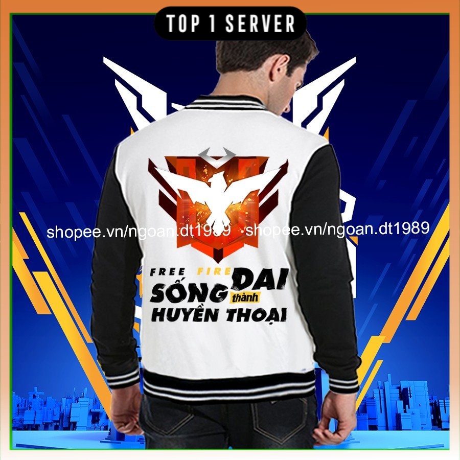 Áo Free Fire - Áo FF - Áo Khoác Free Fire Rank Huyền Thoại