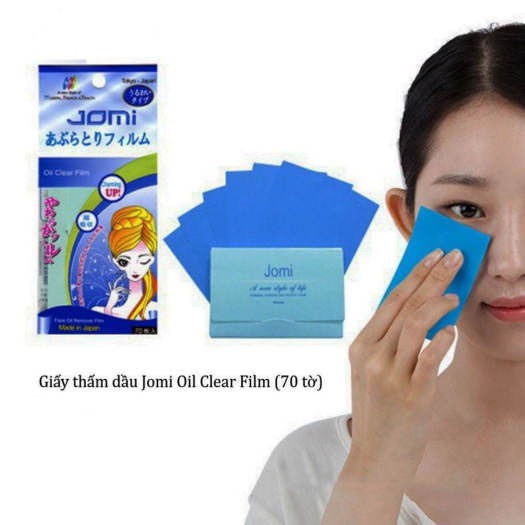 Giấy Thấm Dầu Dạng Film Jomi Oil Clear Film Gói 70 Tờ Phù Hợp Với Mọi Loại Da Nhập Khẩu Chính Hãng Nhật Bản - Wincy Mart
