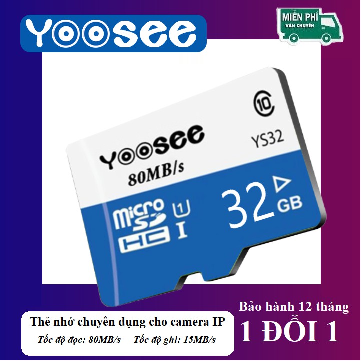 Thẻ nhớ 32GB YOOSEE - Thẻ microSD Class10 sử dụng cho mọi thiết bị | BigBuy360 - bigbuy360.vn