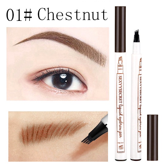 Bút Kẻ Lông Mày 4 Màu Tùy Chọn Cao Cấp