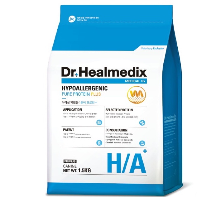 1.5kg THỨC ĂN HẠT KHÔ CHO CHÓ PHÒNG & ĐIỀU TRỊ DỊ ỨNG THỨC ĂN - DR. HEALMEDIX HYPOALLERGENIC PURE PROTEIN PLUS