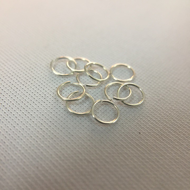 Bạc 925 - Khoen tròn, thanh xỏ - 10 cái/ bịch ( Quý khách xem kỹ mô tả để chọn size và mã)