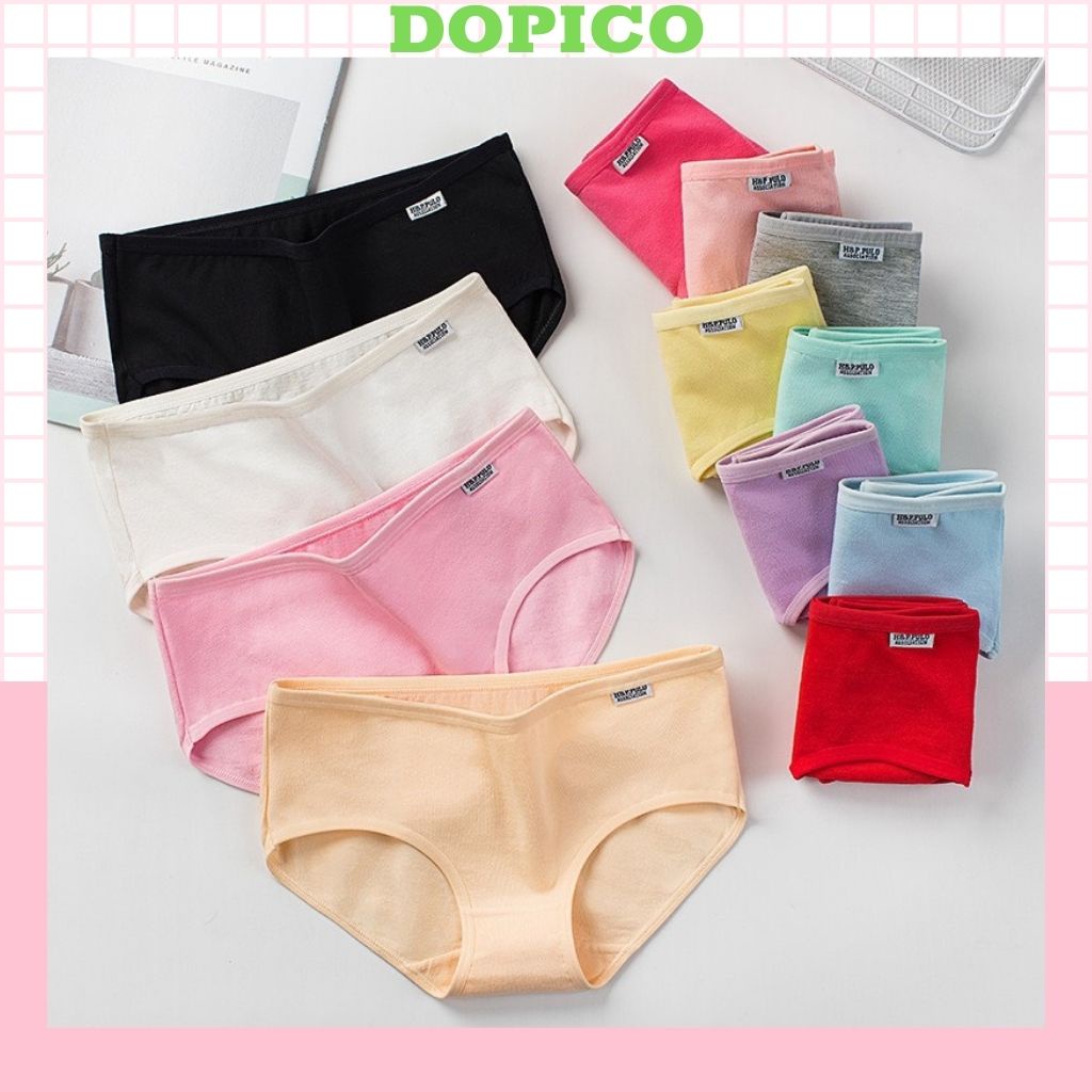 Quần lót nữ cute dễ thương kháng khuẩn mềm mại co dãn 4 chiều ( được chọn màu ) DOPICO L1678