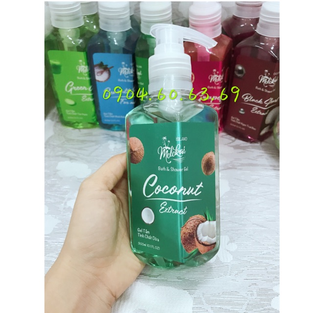 Gel Tắm MOLOKAI Tinh Chất Dừa 300ml