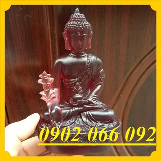 Tượng phật dược sư lưu ly đỏ mận